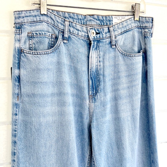 RAG & BONE Lori Mid-Rise Wide Leg Jean in Light acid Wash - NWT! - 29 - Picture 3 of 12
